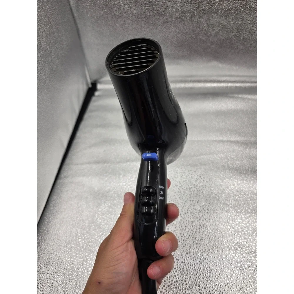 Conair 1875 Watt Hair Dryer Black Handheld Blow Dryer with‎ Cool Shot Button O2